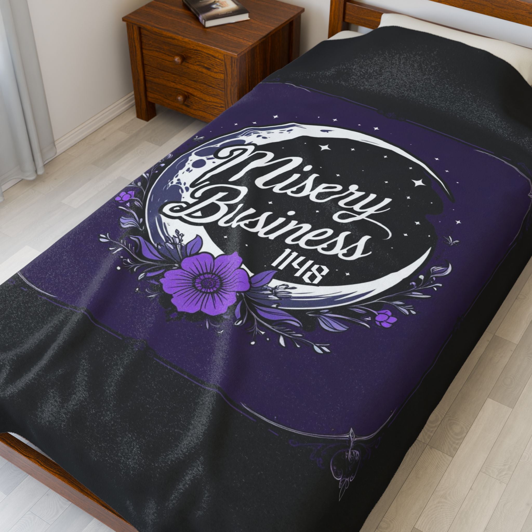 Misery Business Moon Plush Blanket