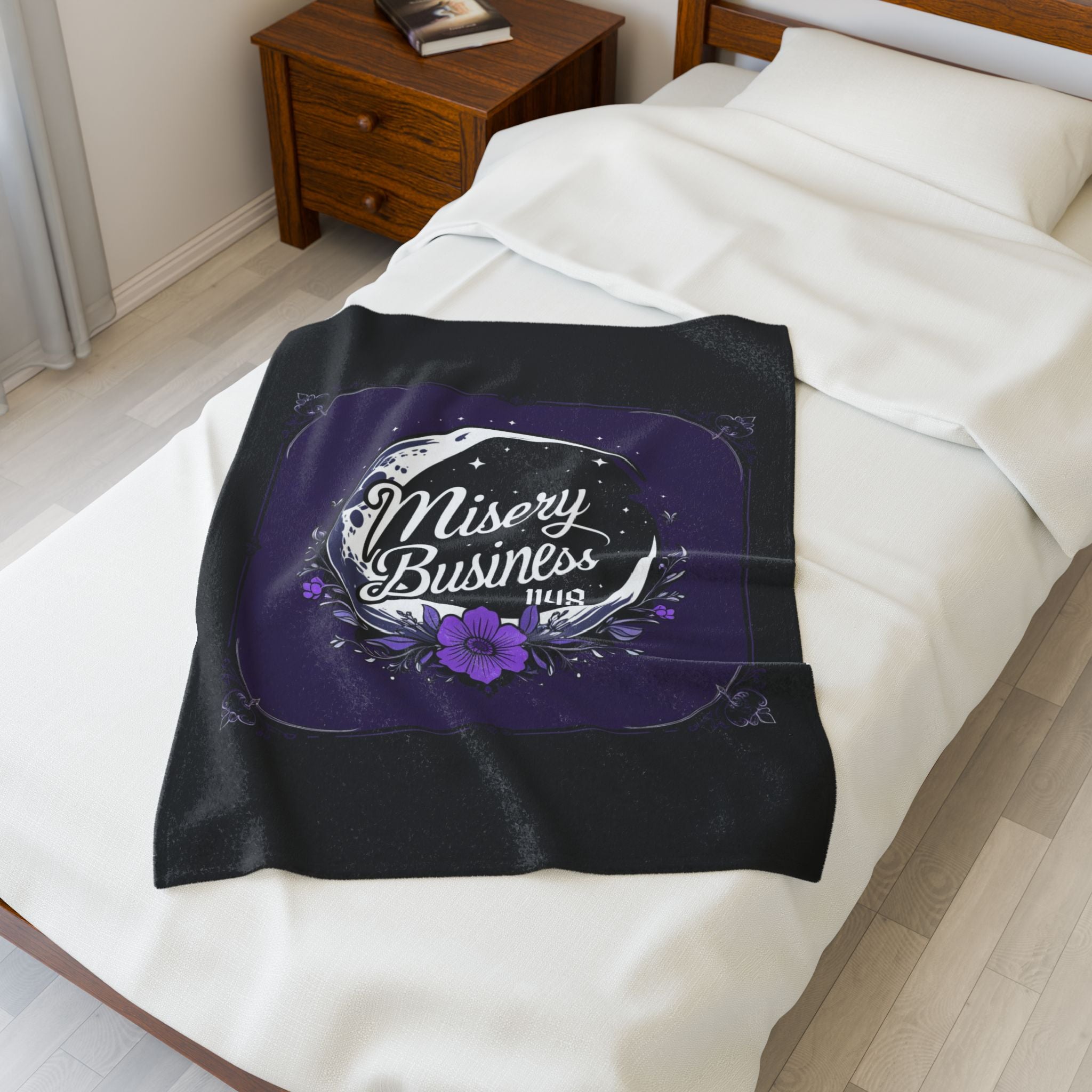 Misery Business Moon Plush Blanket
